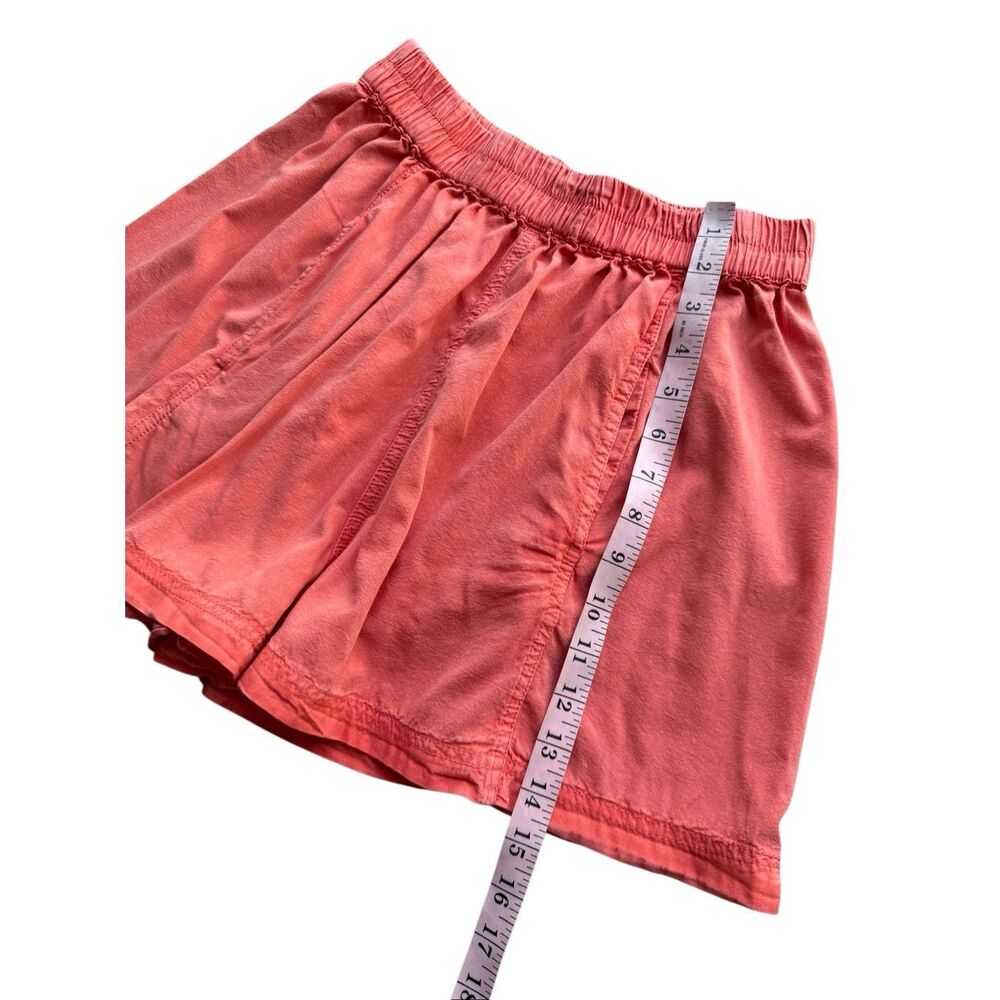 Free People Free People Get Free Poplin Pull-On Shorts In Washed Orange Size S - Picture 6 of 11